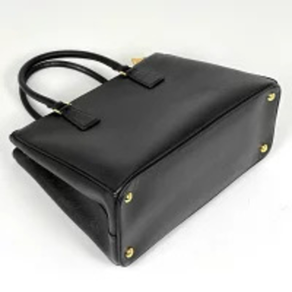Prada Leather Bag 2way Galleria Nero Saffiano Shoulder Black